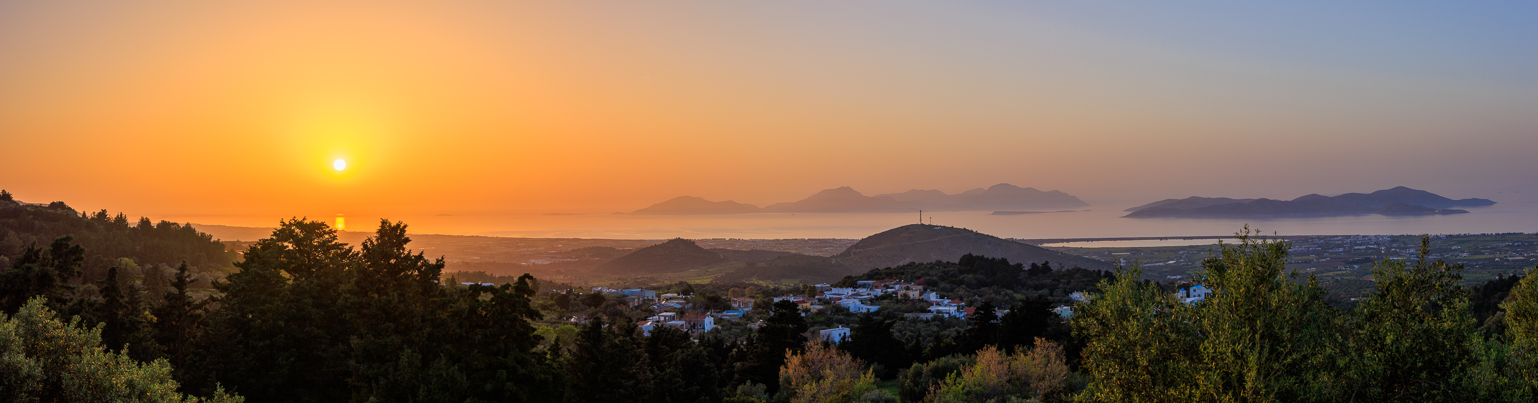 Sonnenuntergangspanorama